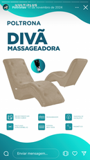 POLTRONA DIVÃ MASSAGEADORA MAGNÉTICA COM INFRA VERMELHO