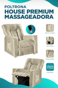 POLTRONA HOUSE PREMIUM MASSAGEADORA RECLINÁVEL