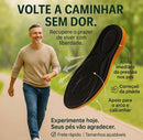 Par de Palmilha Ortopédica em Gel Anatômica Para Esporão e Dores nos Pés Unissex