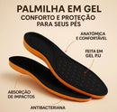 Par de Palmilha Ortopédica em Gel Anatômica Para Esporão e Dores nos Pés Unissex